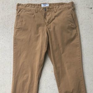 Express Khaki Finn Chino pant slim size 33/32